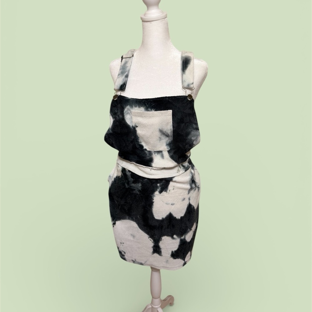 POL Tie-Dye Overall Dress